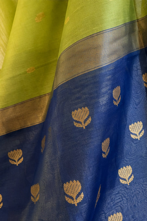 Navy Nimbu Lotus Butta